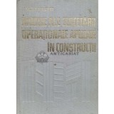 Modele ale cercetarii operationale aplicate in constructii - 1980 - Mihai Rafiroiu (V156)
