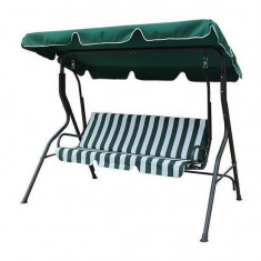 Balansoar gradina, 3 locuri, verde, 173x112x158 cm, Garfield GartenVIP DiyLine