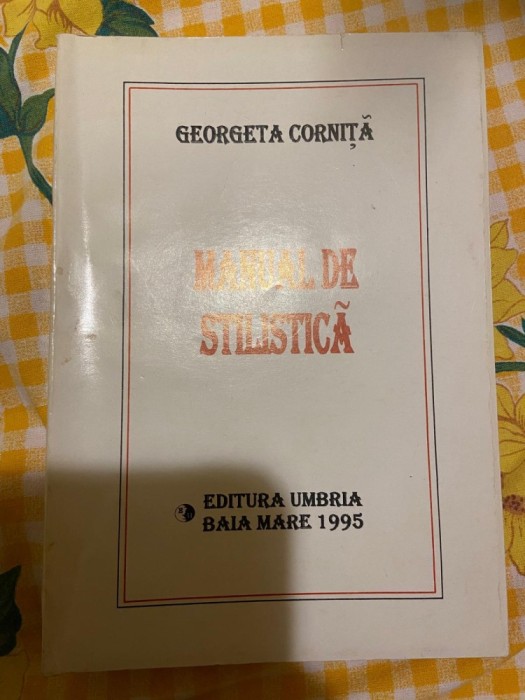 Georgeta Corniță, Manual de stilistică