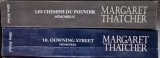 Margaret Thatcher- 10,Downing Street Memories vol. I, Les Chemins du Pouvoir Memories vol. II