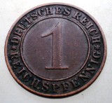 B.322 GERMANIA WEIMAR 1 REICHSPFENNIG 1936 D