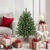 Brad de Crăciun artificial cu 150 LED Verde 95 cm PE și PVC