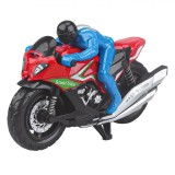 Motocicletă Jucărie, Stunt Action, Multicolor, 12.5 cm, Oem