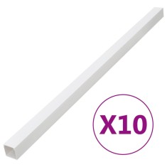 vidaXL Șine de cabluri, 150x50 mm, 10 m, PVC 155921