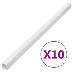 vidaXL Șine de cabluri, 150x50 mm, 10 m, PVC