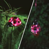 Lampă solară - buburuză - roșu - 15 x 7 x 16 cm - 6 LED-uri_11771A