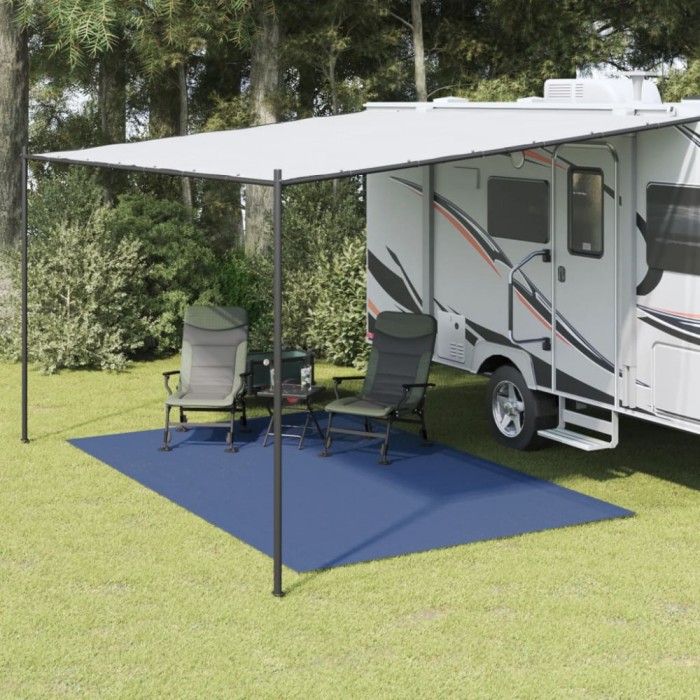 vidaXL Covor pentru cort, albastru, 4x2,5 m