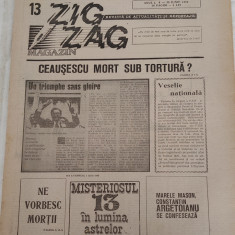 ZIG ZAG Magazin (4-10 iunie 1990) Anul 1, nr. 13