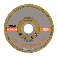 Disc abraziv taiere metal 125x1x22.23 mm pentru polizor unghiular, taiere precisa fier si otel