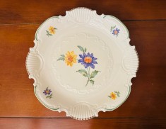 FRUCTIERA DIN PORTELAN FIN, CREM- MARCAJ SCHUMANN BAVARIA D29,5CM
