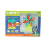 Set inteligent de constructie cu piese magnetice, 26 piese, +3 ani, multicolor, Flippy