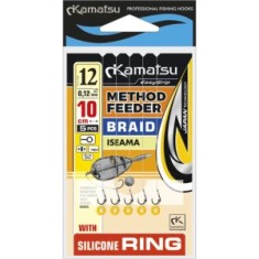Carlige Legate Kamatsu Iseama Rig Method Feeder Braid, 10cm, Nr.12, 0.12mm, 5buc/pac foto
