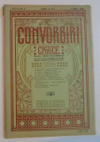 CONVORBIRI CRITICE , ANUL II , NR.9 , 1 MAIU 1908