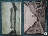 Regalitate Romania, grup doua carti postale Caransebesul Vechi, Circulata, Printata