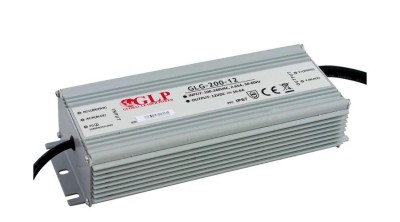Sursă de alimentare GLP GLG-200-12, driver LED GLP cu tensiune constantă PFC 200W, IP67, 12V/16,7A foto