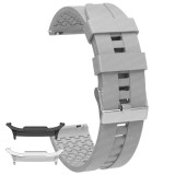 Curea din silicon compatibila cu Samsung Galaxy Watch8 40mm, Steel Gray