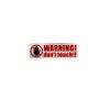 Abtibild &quot;Warning&quot; Cod: XS-05W Automotive TrustedCars, Oem