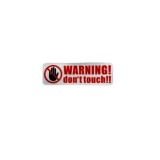 Abtibild &quot;Warning&quot; Cod: XS-05W Automotive TrustedCars, Oem