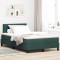 vidaXL Pat cu arcuri cu headboard Verde &icirc;nchis 120 x 190 cm Catifea 3342575