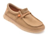 Mocasini GRYXX bej, 40083, din material textil