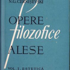 HST C883 Opere filozofice alese Volumul I Estetică 1958 Cernișevski