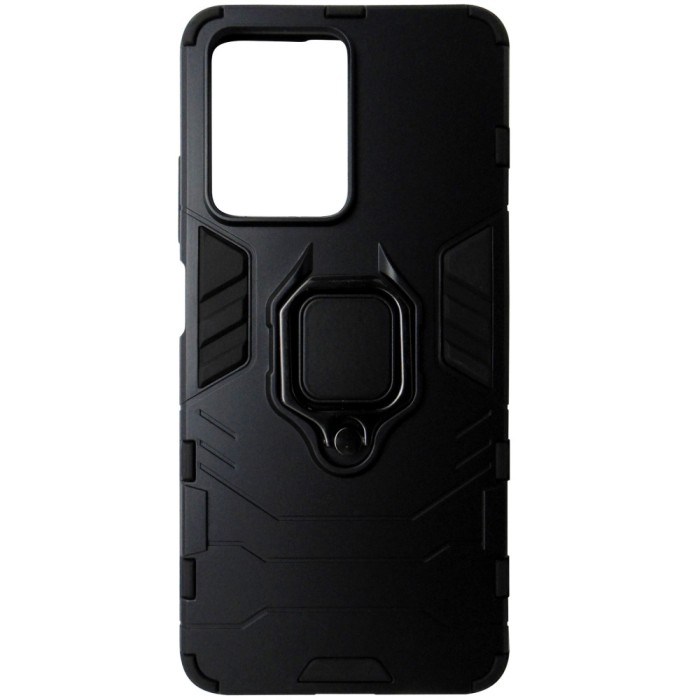 Husa spate Armor cu inel, neagra, pentru Xiaomi Redmi Note 12 Pro 5G, Poco X5 Pro