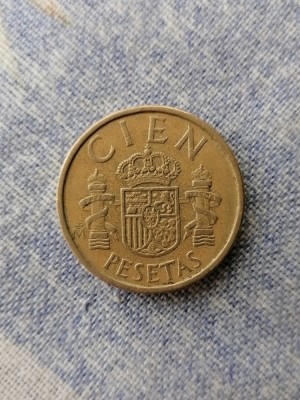 MONEDA - 100 PESETAS 1985 SPANIA foto