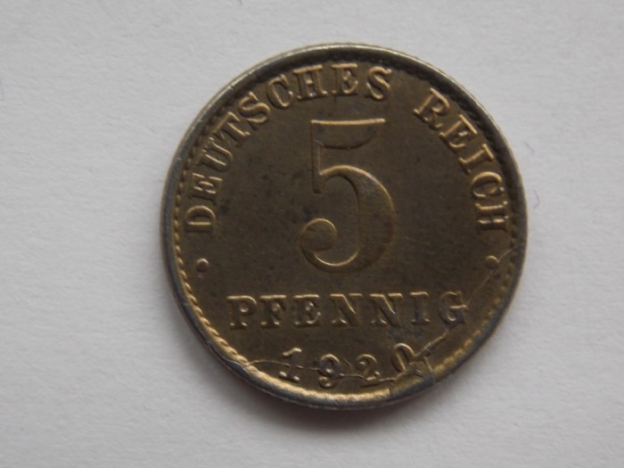 5 PFENNIG 1920 A GERMANIA