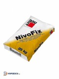 Adeziv pulverulent pe bază de ciment pentru lipirea plăcilor termoizolante din polistiren expandat si vata minerala, Baumit NivoFix 25 Kg