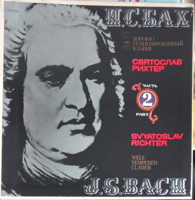 Disc vinil, LP. The Well Tempered Clavier, Part II. SETBOX 3 DISCURI VINIL-Johann Sebastian Bach, Svyatosla-243453