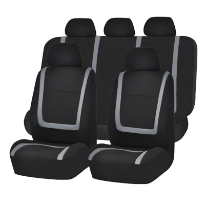 Set huse scaun auto ieftine, Universale 9 piese, model GREY LINE - GRI foto