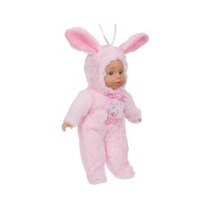 Papusa Bebelus cu imbracaminte Iepuras, 34 cm, Roz, ATU-085099 foto