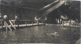 P2979N Waldbad Zeiden, Băile Carmen Sylva, ștrandul din Codlea, fotografie de epocă