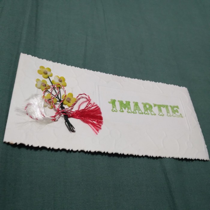CARTE POSTALA FELICITARE MARTISOR CIRCULATA