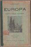 Simion Mehedinti - Europa pentru cursul secundar - Manual, 1916