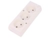 Conector Alimentare AC Mamă Splitter Alb 2P 250V 16A IP20