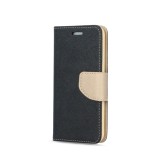 Husa Pentru HUAWEI P30 Lite - Leather Fancy TSS, Negru/Auriu