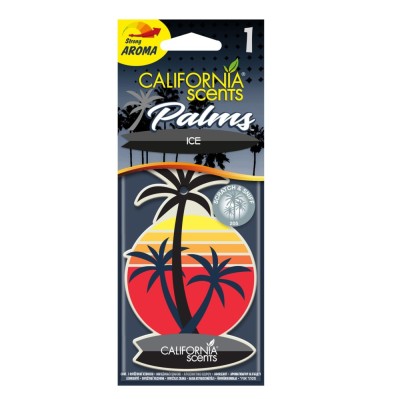 Odorizant auto, palmier, California Scents, Palms, Ice, 19.05 x 0.70 x 7.64 cm foto