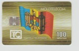 bnk card Cartela telefonica de colectie - Moldova Moldetelcom 100 imp 05/97 - Col:MD-MDT-0006-199705, MV :MOL-M-11