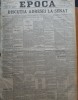 Ziarul Epoca, 9 Decembrie 1899: Discutia adresei la Senat, 61.5x44.5 cm, 4 pagini - Ziar Vechi de Colectie