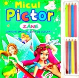 Micul pictor - zane - cu set 8 creioane - Editura Flamingo Gd