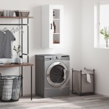 vidaXL Dulap montat pe perete, alb, 34,5x34x90 cm 828916