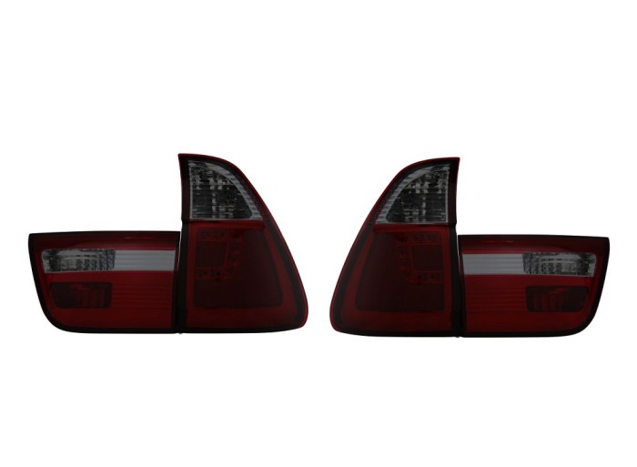 Set stopuri, lampa spate BMW X5 (E53), 01.1999-10.2006, partea stanga, LED; rosu, fumuriu; TUNING,