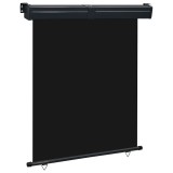 vidaXL Copertină laterală de balcon, negru, 145x250 cm 48424