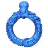 Inel pentru penis CREATURE COCKS Poseidon&rsquo;s Octo-Ring, design cu caracatiță, pentru jocuri de fantezie, diametru 4 cm, albastru