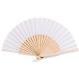 Evantai Alb Natural Stil Boho, Dimensiune 19 cm, Brand CMCLASS
