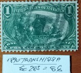 U.S.A--(1890)- ''Transmisisipi-''-1VAL.-(Cat SCOTT-=5$)-STAMPILAT-Vezi-Scan
