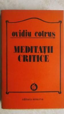 Ovidiu Cotrus - Meditatii critice, 1983 foto