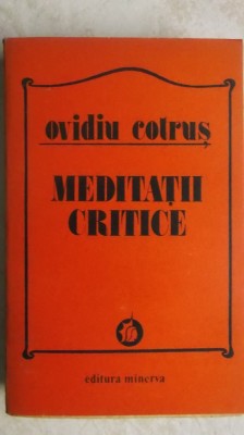 Ovidiu Cotrus - Meditatii critice, 1983 foto