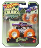 HOT WHEELS MONSTER TRUCK GLOW IN THE DARK MASINUTA HOTWEILER SCARA 1:64, Mattel